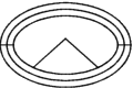 Ellipsenfenster Typ A460 - wie V460 angeschlagen: 1 x Flügel K