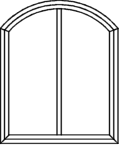 Stichbogenfenster Typ V113 - Blendrahmen und Flügel verschweißt Sprosse in Flügel eingeschraubt Glasleisten fertig eingepasst Stichbogenfenster Typ V113 - Blendrahmen und Flügel verschweißt Sprosse in Flügel eingeschraubt Glasleisten fertig eingepasst