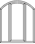 Stichbogenfenster Typ V160PF - Blendrahmen verschweißt Flügel mit Glasleiste 2 x Pfosten eingeschraubt 2 x Glasleiste eingepasst Stichbogenfenster Typ V160PF - Blendrahmen verschweißt Flügel mit Glasleiste 2 x Pfosten eingeschraubt 2 x Glasleiste eingepasst