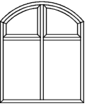 Stichbogenfenster Typ V143PF - Blendrahmen verschweißt 2 x Flügel mit Glasleiste fertig eingepasst Pfosten und 2 x Querkämpfer fertig eingeschraubt Stichbogenfenster Typ V143PF - Blendrahmen verschweißt 2 x Flügel mit Glasleiste fertig eingepasst Pfosten und 2 x Querkämpfer fertig eingeschraubt