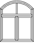 Stichbogenfenster Typ V154PF - Blendrahmen verschweißt Flügel oben mit Sprosse 2 x Glasleiste Querkämpfer und Pfosten eingeschraubt 2 x Flügel unten mit Glasleiste Stichbogenfenster Typ V154PF - Blendrahmen verschweißt Flügel oben mit Sprosse 2 x Glasleiste Querkämpfer und Pfosten eingeschraubt 2 x Flügel unten mit Glasleiste