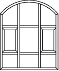 Stichbogenfenster Typ V62 - Blendrahmen verschweißt 2 x Flügel mit Glasleiste 2 x Pfosten eingeschraubt 6 x Kämpfer eingeschraubt 3 x Glasleiste im Bogenbereich fertig eingepasst 4 x Glasleiste eckig Stichbogenfenster Typ V62 - Blendrahmen verschweißt 2 x Flügel mit Glasleiste 2 x Pfosten eingeschraubt 6 x Kämpfer eingeschraubt 3 x Glasleiste im Bogenbereich fertig eingepasst 4 x Glasleiste eckig