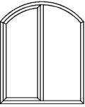 Stichbogenfenster Typ V121PF - Blendrahmen verschweißt Pfosten eingeschraubt 1/2 Stichbogenflügel mit Glasleiste 1 x Glasleiste fertig eingepasst Stichbogenfenster Typ V121PF - Blendrahmen verschweißt Pfosten eingeschraubt 1/2 Stichbogenflügel mit Glasleiste 1 x Glasleiste fertig eingepasst
