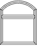 Segmentbogenfenster Typ V150 - Blendrahmen mit Flügel und Glasleiste rechteckiger Flügel und Glasleiste fertig eingepasst Querkämpfer eingeschraubt Segmentbogenfenster Typ V150 - Blendrahmen mit Flügel und Glasleiste rechteckiger Flügel und Glasleiste fertig eingepasst Querkämpfer eingeschraubt
