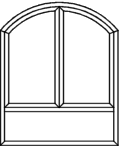 Stichbogenfenster Typ V145S - Blendrahmen verschweißt 2 x Flügel oben mit Glasleiste Stulp und Querkämpfer eingeschraubt Glasleiste unten fertig eingepasst Stichbogenfenster Typ V145S - Blendrahmen verschweißt 2 x Flügel oben mit Glasleiste Stulp und Querkämpfer eingeschraubt Glasleiste unten fertig eingepasst