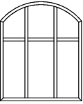 Stichbogenfenster Typ V61 - Blendrahmen verschweißt 2 x Pfosten eingeschraubt 3 x Kämpfer eingeschraubt 3 x Glasleiste im Bogenbereich fertig eingepasst Stichbogenfenster Typ V61 - Blendrahmen verschweißt 2 x Pfosten eingeschraubt 3 x Kämpfer eingeschraubt 3 x Glasleiste im Bogenbereich fertig eingepasst