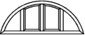 Stichbogenfenster - Typ V19PF - Blendrahmen und 2 x Flügel verschweißt 3 x Pfosten eingeschraubt Glasleisten fertig eingepasst Stichbogenfenster - Typ V19PF - Blendrahmen und 2 x Flügel verschweißt 3 x Pfosten eingeschraubt Glasleisten fertig eingepasst