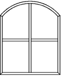 Stichbogenfenster Typ V60 - Blendrahmen verschweißt Sprossenkreuz eingeschraubt 2 x Glasleiste im Bogenbereich 2 x Glasleiste im geraden Teil fertig eingepasst Stichbogenfenster Typ V60 - Blendrahmen verschweißt Sprossenkreuz eingeschraubt 2 x Glasleiste im Bogenbereich 2 x Glasleiste im geraden Teil fertig eingepasst